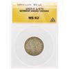 1865-A Germany-Anhalt-Dessau 1/6TH Coin ANACS MS62