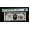 1929 $20 Pomona National Bank Note PMG 40EPQ