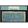 Image 2 : 1864 $10 Confederate States of America Note PCGS 55
