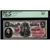 Image 1 : 1875 $5 Woodchopper Legal Tender Note PCGS 63