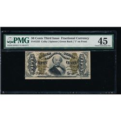 50 Cent Third Issue Fractional Note PMG 45