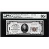 Image 1 : 1929 $20 Citizens NB Washington, PA CH# 3383 National Note PMG Choice Gem Unc 65EPQ