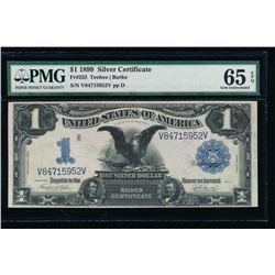 1899 $1 Black Eagle Silver Certificate PMG 65EPQ