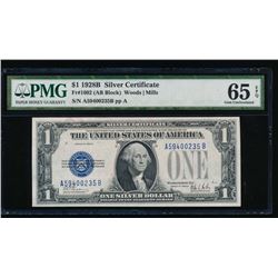 1928B $1 Silver Certificate PMG 65EPQ