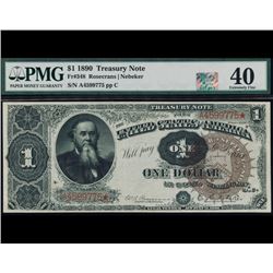 1890 $1 Treasury Note PMG 40