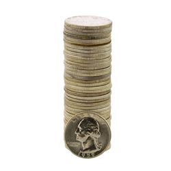 Roll of (40) Brilliant Uncirculated Mixed Date 1964 and Earlier Washington Quarter Coins