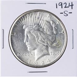 1924-S $1 Peace Silver Dollar Coin