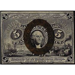 March 3, 1863 Five Cents Second Issue Fractional Currency Note