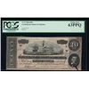 Image 1 : 1864 $20 Confederate States of America Note PCGS 63PPQ