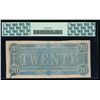 Image 2 : 1864 $20 Confederate States of America Note PCGS 63PPQ