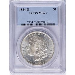 1884-O $1 Morgan Silver Dollar Coin PCGS MS63