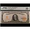 Image 1 : 1907 $10 Gold Certificate PMG 55