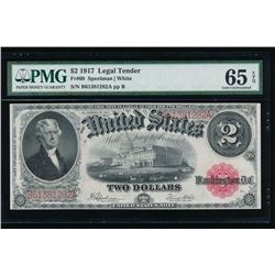 1917 $2 Legal Tender Note PMG 65EPQ