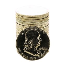 Roll of (20) Brilliant Uncirculated 1962-D Franklin Half Dollar Coins