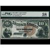 Image 1 : 1880 $10 Jackass Legal Tender Note PMG 58