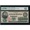 Image 1 : 1862 $1 Legal Tender Note PMG 62