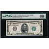 Image 1 : 1928 $5 Dallas Federal Reserve Note PMG 66EPQ