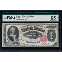 1891 $1 Martha Washington Silver Certificate PMG 65EPQ