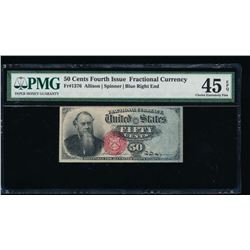 50 Cent Fourth Issue Fractional Note PMG 45EPQ