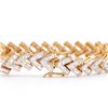 Image 2 : Plated 18KT Yellow Gold 0.80ctw Diamond Bracelet