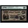 1882 $10 Louisville National Bank Note PMG 20