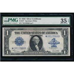1923 $1 Silver Certificate STAR Note PMG 35EPQ