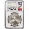 Image 1 : 2006-P $1 Ben Franklin Scientist Silver Dollar Coin NGC MS70 Mike Castle Signature