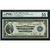 Image 1 : 1918 $1 New York Federal Reserve Bank Note PMG 55NET