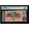Image 1 : 1864 $5 Confederate States of America Note PMG 62EPQ