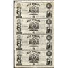 Image 1 : Uncut Sheet of 1800's $1 Ket Forint Obsolete Notes