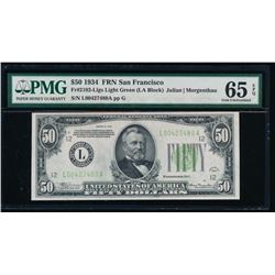 1934 $50 San Francisco Federal Reserve Note PMG 65EPQ