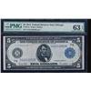 Image 1 : 1914 $5 Chicago Federal Reserve Note PMG 63EPQ