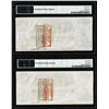 Image 2 : (2) Consecutive 1862 $100 Confederate States of America Notes PMG Ch. Uncirculated 63EPQ