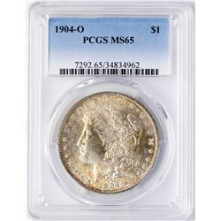 1904-O $1 Morgan Silver Dollar Coin PCGS MS65