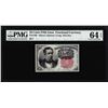 Image 1 : 1874 10 Cent Fifth Issue Fractional Currency Note Fr.1265 PMG Choice Uncirculated 64EPQ