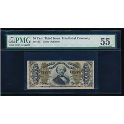 50 Cent Third Issue Fractional Note PMG 55