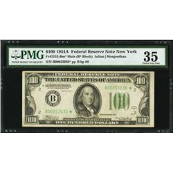 1934A $100 New York Federal Reserve STAR Note PMG 35
