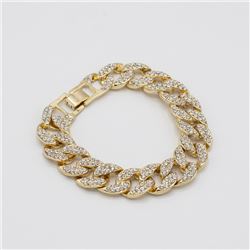 Plated 14KT Yellow Gold Link Bracelet