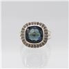 Image 1 : Lab Created 4.25ct Violet Blue Tanzanite Ring