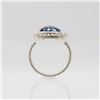 Image 3 : Lab Created 4.25ct Violet Blue Tanzanite Ring