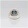 Image 4 : Lab Created 4.25ct Violet Blue Tanzanite Ring