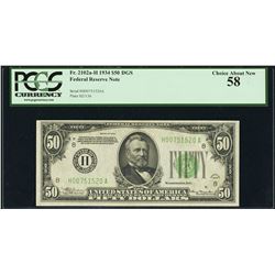 1934 $50 St Louis Federal Reserve Note PCGS 58