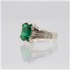 Image 3 : Lab Created 5.00ct VVS1 Emerald Ring
