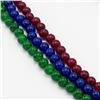 Image 2 : Natural Ruby Blue Sapphire and Emerald Necklace