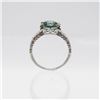 Image 3 : Lab Created 3.80ct Mint Green Diamond Ring