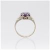 Image 3 : Lab Created 5.00ct Russian Alexandrite Ring