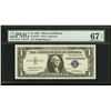 Image 1 : 1957 $1 Silver Certificate STAR Note PMG 67EPQ