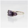 Image 2 : Lab Created 5.20ct Russian Alexandrite Ring