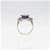Image 3 : Lab Created 5.20ct Russian Alexandrite Ring