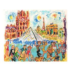 Cafï¿½ du Louvre, Paris by Ensrud Original